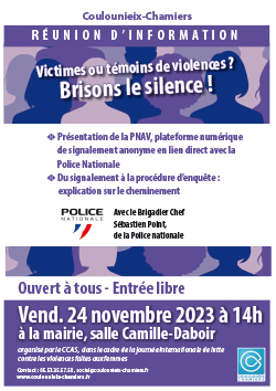 Réunion information victimes violences