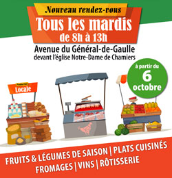 Illustration marché alimentaire