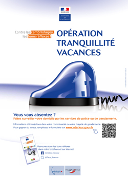 Affiche Opération Tranquillité Vacances