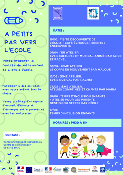 Affiche A petits pas vers l&aposécole