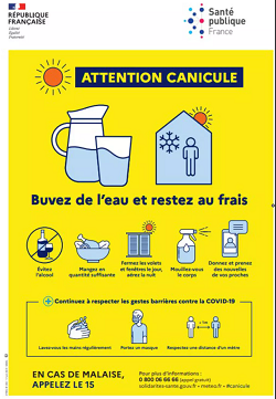 affiche canicule covid