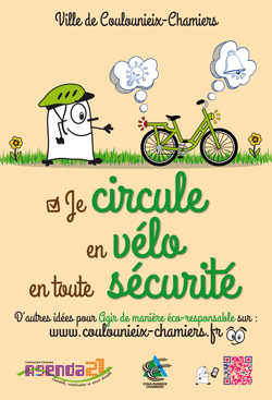 Affiche AG21 Je circula en vélo en toute sécurité