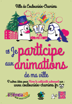 Affiche "Je participe aux animations de ma ville"