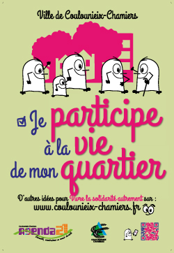 Affiche "Je participe à la vie de mon quartier"