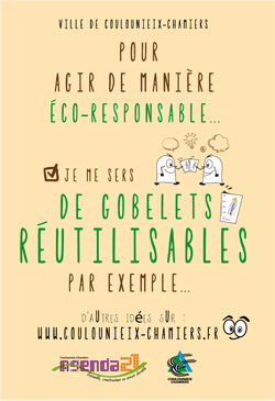 Affiche Gobelets réutilisables