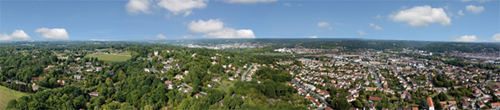 Vue depuis "Les jardins de Bellevue"